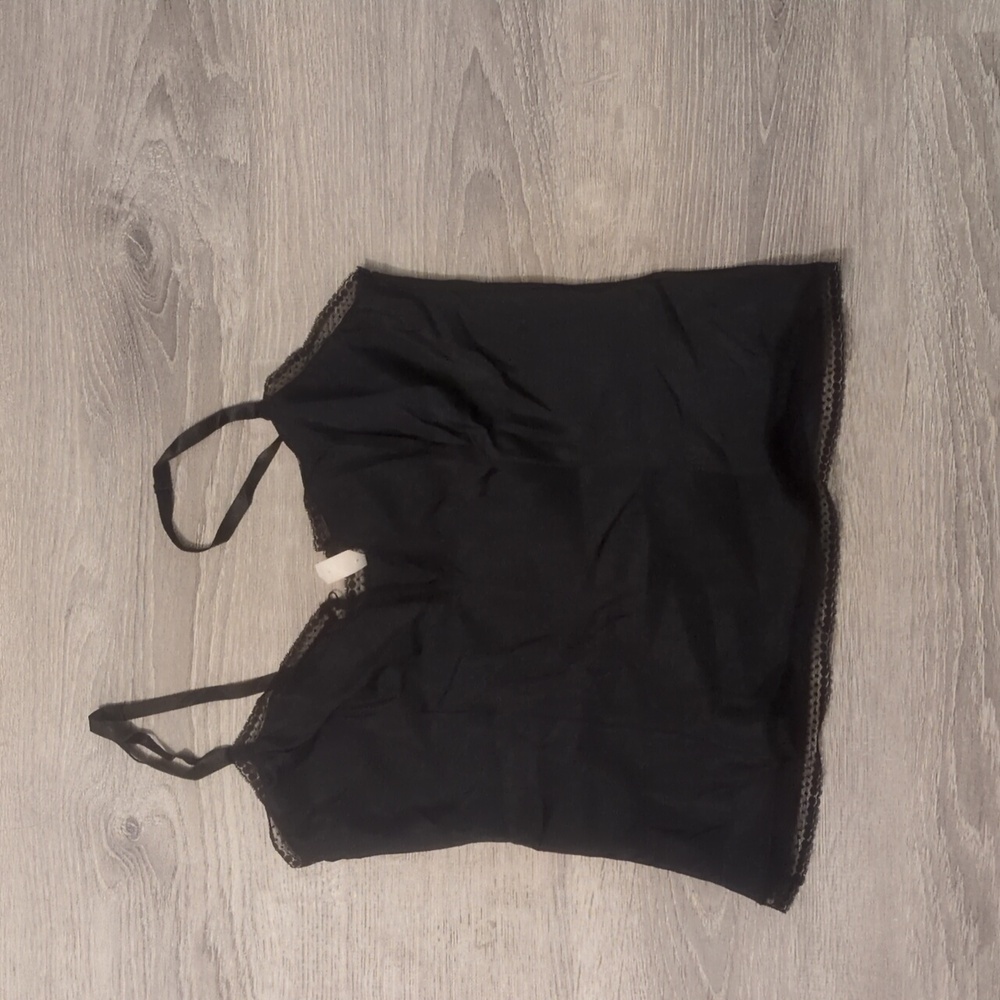 Barbizon Vintage black lingerie top size Petite